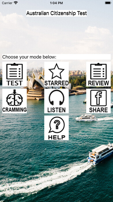 Emulate iPhone app Australian Citizenship (2023) using MyAndroid