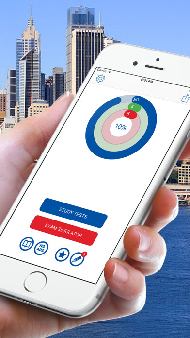 Emulate iPhone app Australian Citizenship Exam And Practice Test 2017 using MyAndroid