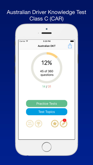 Emulate iPhone app Australian Driver Knowledge Test Class C CAR Free using MyAndroid Emulate iPhone app Australian Driver Knowledge Test Class C CAR Free using MyAndroid