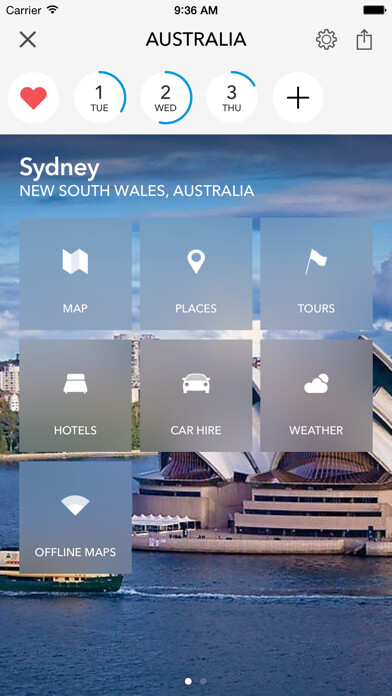 Emulate iPhone app Australia & New Zealand Trip Planner, Travel Guide & Offline City Map for Sydney, Melbourne or Wellington using MyAndroid