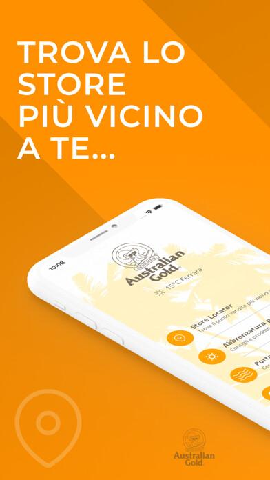 Emulate iPhone app Australian Gold Italia using MyAndroid