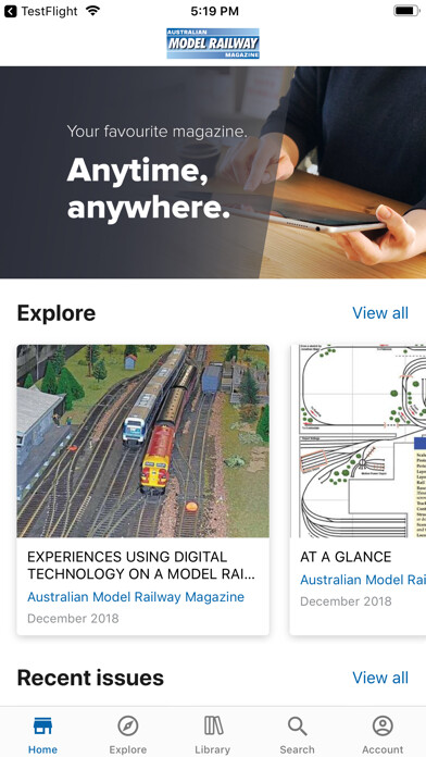 Emulate iPhone app Australian Model Railway Mag using MyAndroid Emulate iPhone app Australian Model Railway Mag using MyAndroid