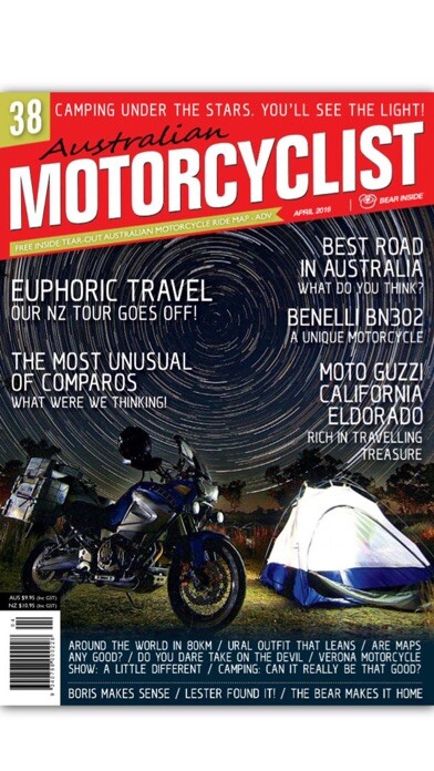Emulate iPhone app Australian Motorcyclist using MyAndroid