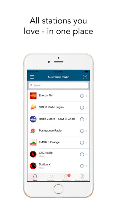 Emulate iPhone app Australian Radio using MyAndroid