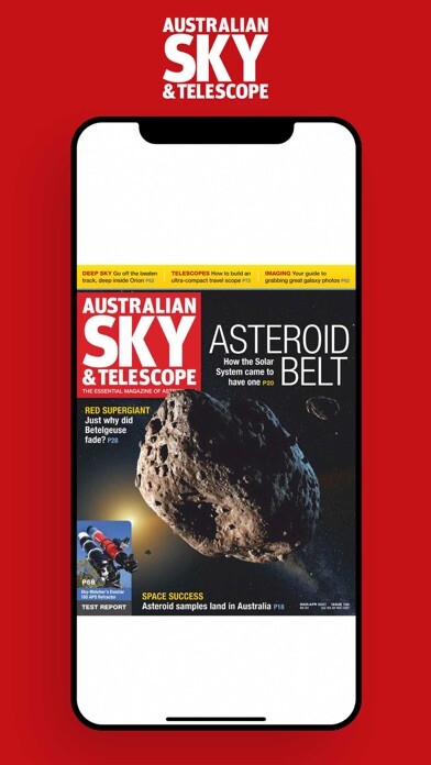 Emulate iPhone app Australian Sky and Telescope using MyAndroid