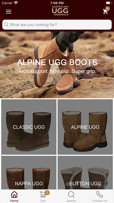 Emulate iPhone app AUSTRALIAN UGG ORIGINAL AU using MyAndroid Emulate iPhone app AUSTRALIAN UGG ORIGINAL AU using MyAndroid