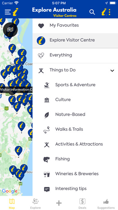 Emulate iPhone app Australian Visitor Centres using MyAndroid Emulate iPhone app Australian Visitor Centres using MyAndroid