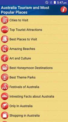Emulate Android APK Australia Top Tourist Places