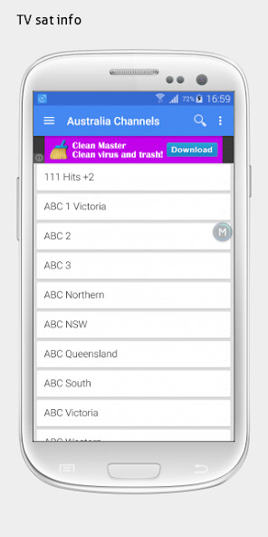 Run android online APK Australia TV sat info from MyAndroid or emulate Australia TV sat info using MyAndroid