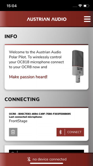 Emulate iPhone app Austrian Audio using MyAndroid