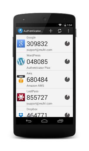 Run android online APK Authenticator Plus Sync from MyAndroid or emulate Authenticator Plus Sync using MyAndroid