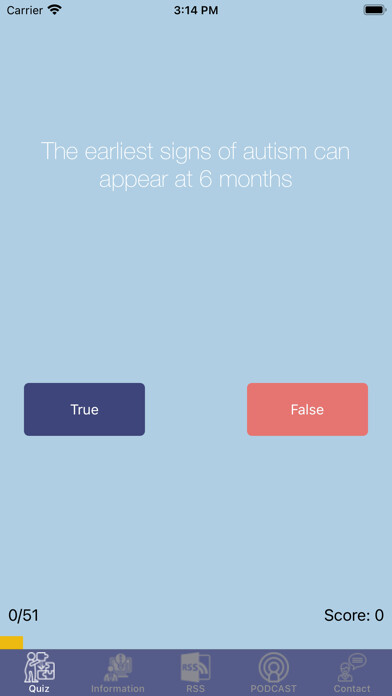Emulate iPhone app Autism Knowledge using MyAndroid Emulate iPhone app Autism Knowledge using MyAndroid