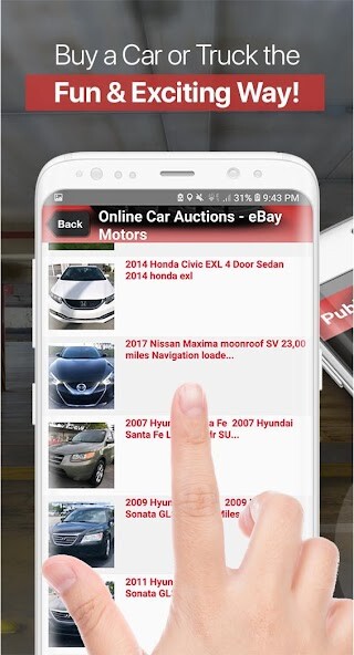 Run android online APK Auto Auctions App - Used Cars from MyAndroid or emulate Auto Auctions App - Used Cars using MyAndroid