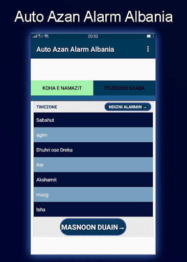 Run android online APK Auto Azan Alarm Albania from MyAndroid or emulate Auto Azan Alarm Albania using MyAndroid Run android online APK Auto Azan Alarm Albania from MyAndroid or emulate Auto Azan Alarm Albania using MyAndroid