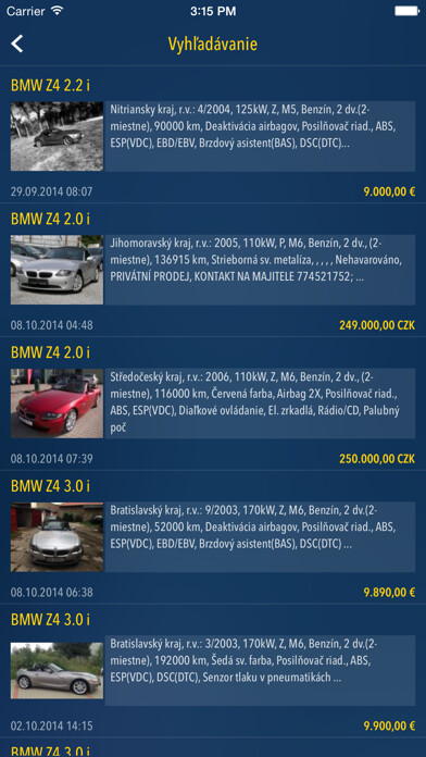 Emulate iPhone app Autobazar.EU using MyAndroid Emulate iPhone app Autobazar.EU using MyAndroid