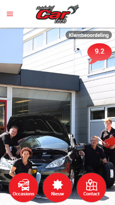Emulate iPhone app Autobedrijf Cartech using MyAndroid Emulate iPhone app Autobedrijf Cartech using MyAndroid