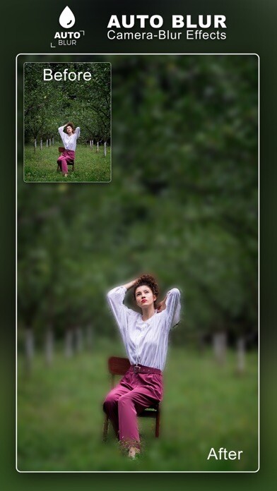 Emulate iPhone app Auto Blur Background - DSLR using MyAndroid