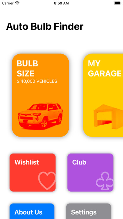 Emulate iPhone app Auto Bulb Finder using MyAndroid