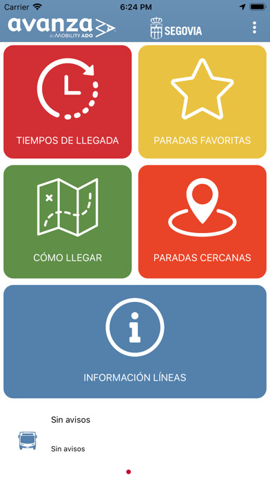 Emulate iPhone app Autobuses Urbanos de Segovia using MyAndroid Emulate iPhone app Autobuses Urbanos de Segovia using MyAndroid