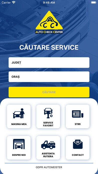 Emulate iPhone app Auto Check Center using MyAndroid Emulate iPhone app Auto Check Center using MyAndroid