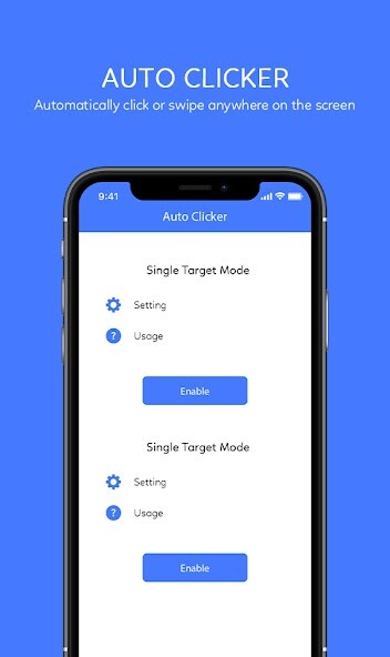 Run android online APK auto clicker app for games from MyAndroid or emulate auto clicker app for games using MyAndroid