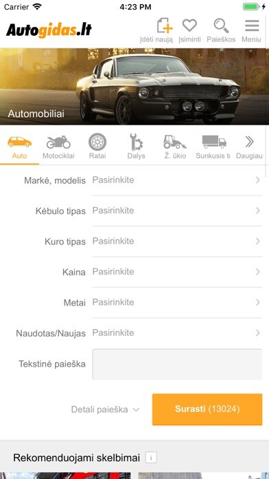 Emulate iPhone app Autogidas.lt using MyAndroid Emulate iPhone app Autogidas.lt using MyAndroid