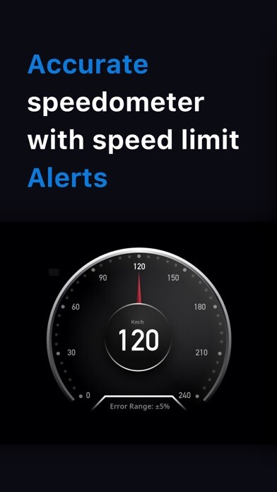 Emulate iPhone app Auto GPS Speedometer for Trip using MyAndroid
