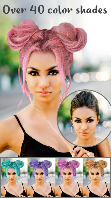 Emulate iPhone app Auto Hair Color Changer Pro using MyAndroid