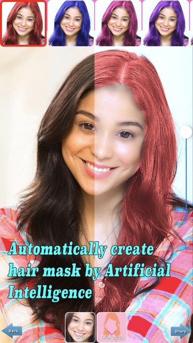 Run android online APK Auto hair color changer from MyAndroid or emulate Auto hair color changer using MyAndroid
