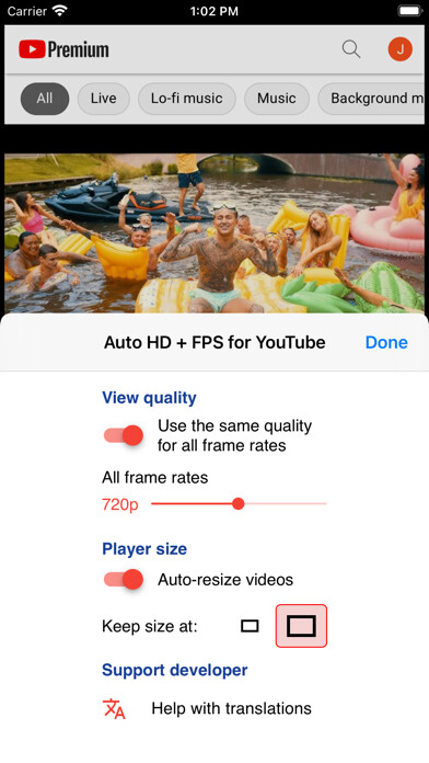 Emulate iPhone app Auto HD + FPS for YouTube using MyAndroid Emulate iPhone app Auto HD + FPS for YouTube using MyAndroid