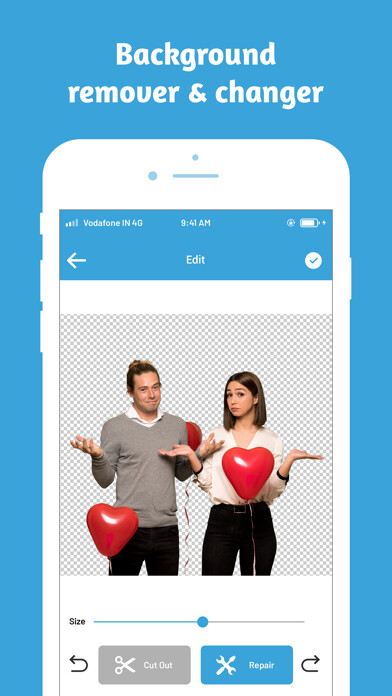 Emulate iPhone app Auto Image Background Editor using MyAndroid Emulate iPhone app Auto Image Background Editor using MyAndroid