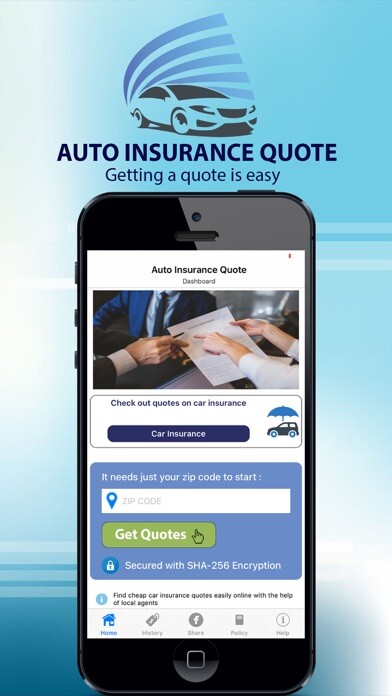 Emulate iPhone app Auto Insurance Quote using MyAndroid