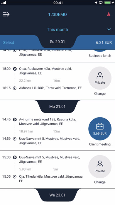Emulate iPhone app AutoLog using MyAndroid
