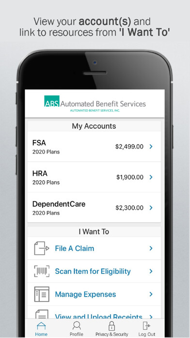 Emulate iPhone app Automated Benefit Svcs FSA using MyAndroid Emulate iPhone app Automated Benefit Svcs FSA using MyAndroid