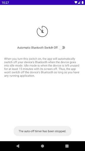 Run android online APK Automatic Bluetooth Switch Off from MyAndroid or emulate Automatic Bluetooth Switch Off using MyAndroid