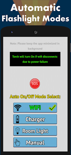 Run android online APK Automatic Flashlight  Strobe from MyAndroid or emulate Automatic Flashlight  Strobe using MyAndroid