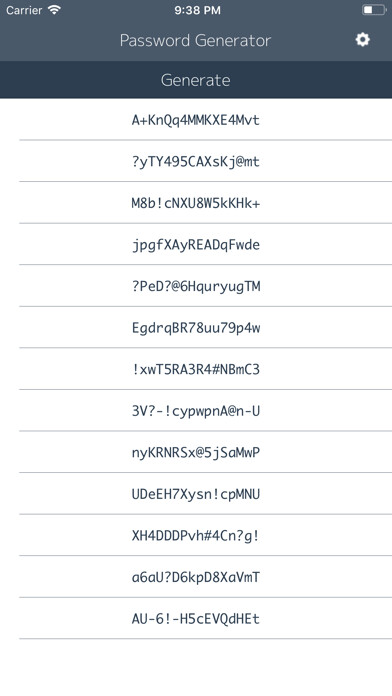 Emulate iPhone app Automatic Password Generator using MyAndroid