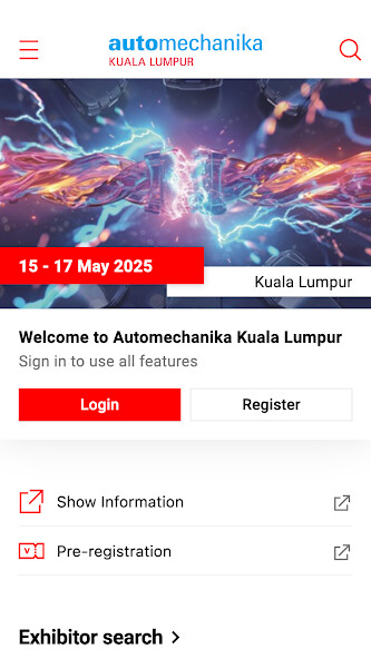 Emulate iPhone app Automechanika Kuala Lumpur using MyAndroid