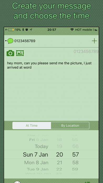 Emulate iPhone app Auto Message Scheduler using MyAndroid Emulate iPhone app Auto Message Scheduler using MyAndroid