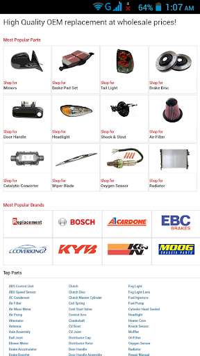 Run android online APK Auto Parts Canada from MyAndroid or emulate Auto Parts Canada using MyAndroid