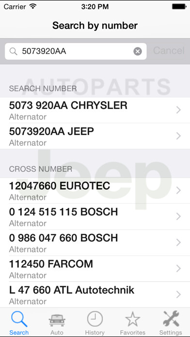 Emulate iPhone app Autoparts for Jeep using MyAndroid Emulate iPhone app Autoparts for Jeep using MyAndroid
