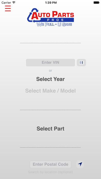 Emulate iPhone app Auto Parts Pros - Lakeland, FL using MyAndroid