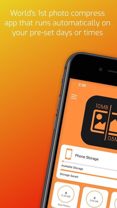 Emulate iPhone app Auto Photo Compress using MyAndroid
