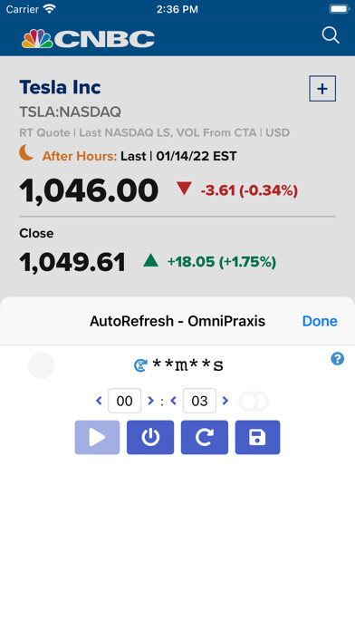 Emulate iPhone app AutoRefresh using MyAndroid