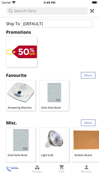 Emulate iPhone app AutoSimply Self-Service using MyAndroid