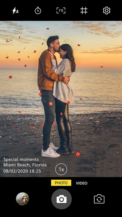 Emulate iPhone app Auto Stamper: Stamps on photos using MyAndroid
