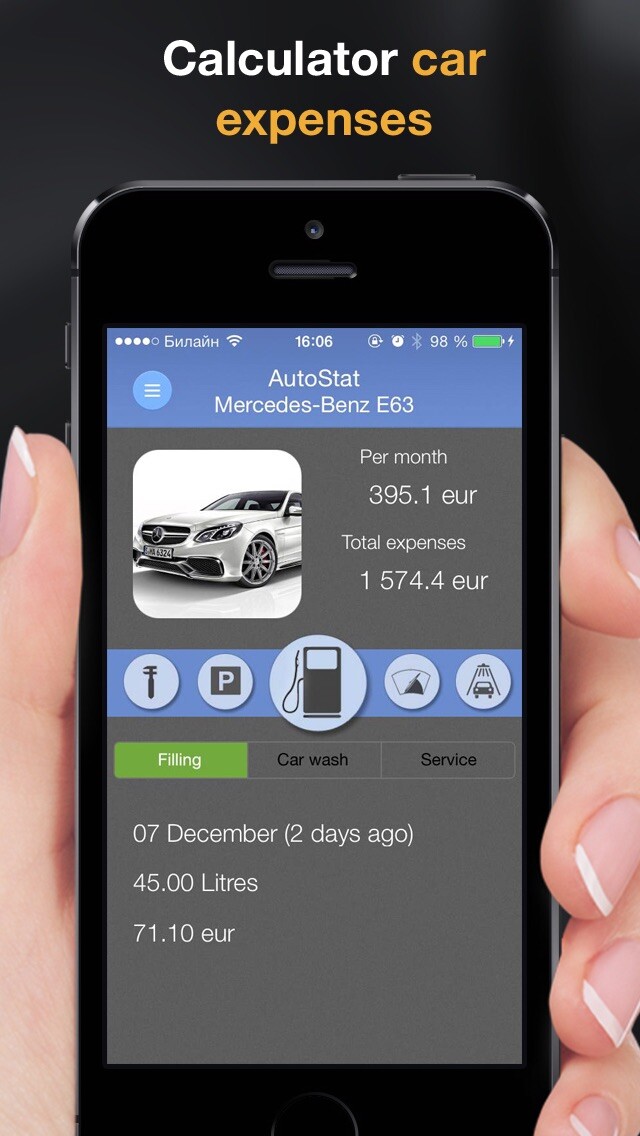 Emulate iPhone app AutoStat - Car expenses, Fuel Log, Gas Economy using MyAndroid Emulate iPhone app AutoStat - Car expenses, Fuel Log, Gas Economy using MyAndroid