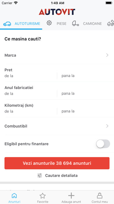 Emulate iPhone app Autovit.ro using MyAndroid Emulate iPhone app Autovit.ro using MyAndroid