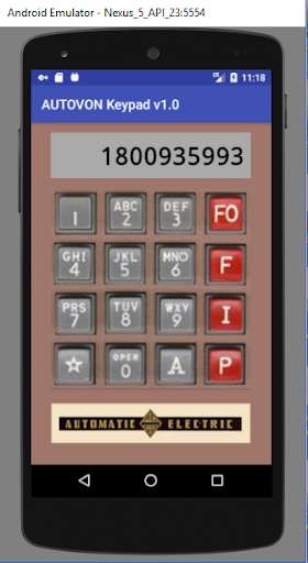 Run android online APK AUTOVON Keypad Dialer from MyAndroid or emulate AUTOVON Keypad Dialer using MyAndroid