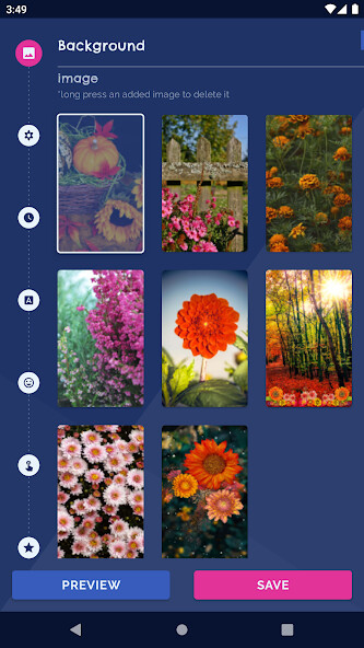 Run android online APK Autumn Flowers Live Wallpaper from MyAndroid or emulate Autumn Flowers Live Wallpaper using MyAndroid